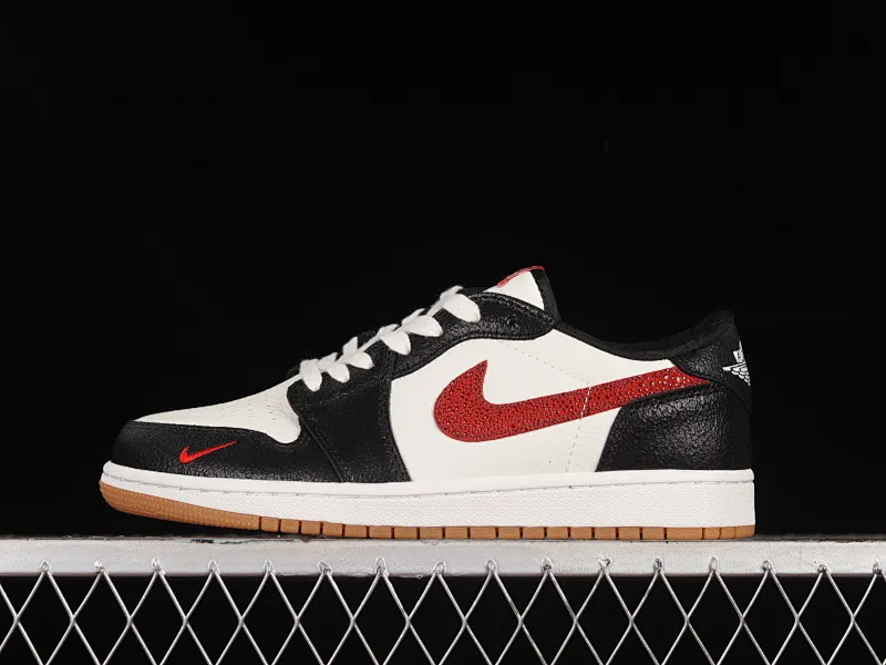 All categories Air Jordan Jordan series basketball shoes Air Jordan 1 Low Z version Air Jordan 1 Low AJ1 Joe 1 black and white red burst pattern low-top cultural basketball shoes DZ0798-108